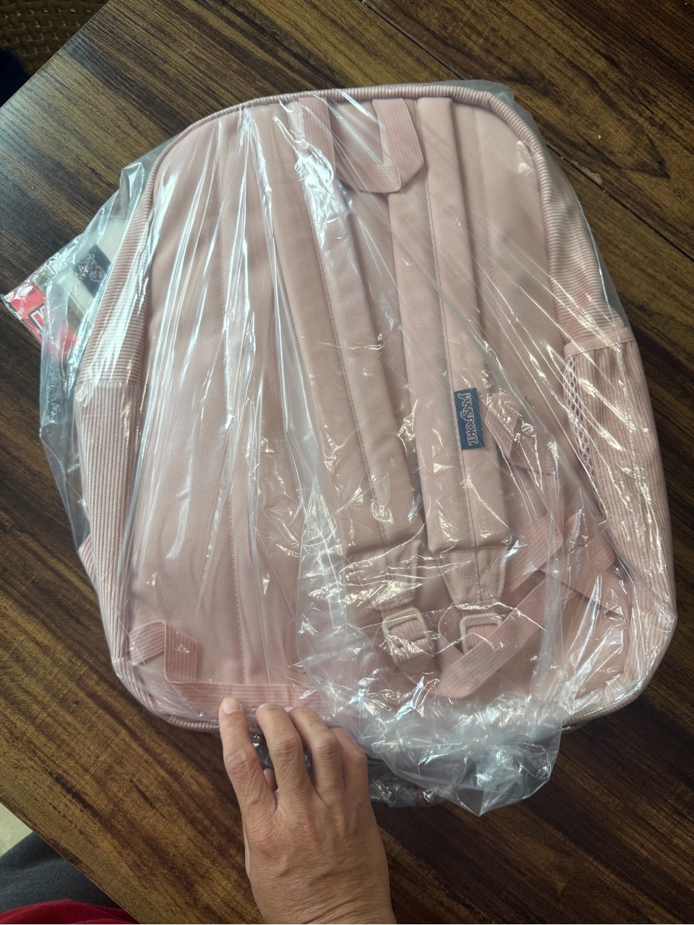 15” Jansport Pink Corduroy Kids Backpack - Picture 5 of 5